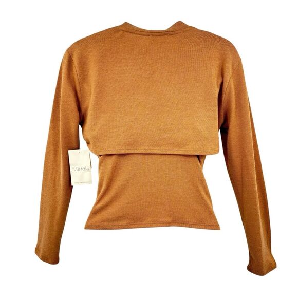 Meraki Shoulder Cardigan and Tank Top Two Piece Set Size L NWT - Picture 5 of 13